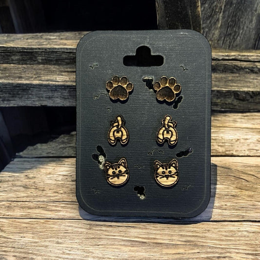 Aretes en forma de Gato