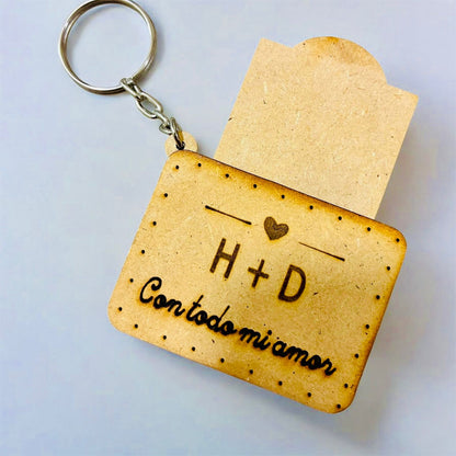 llavero  Tipo Cámara con Foto Sorpresa Personalizada