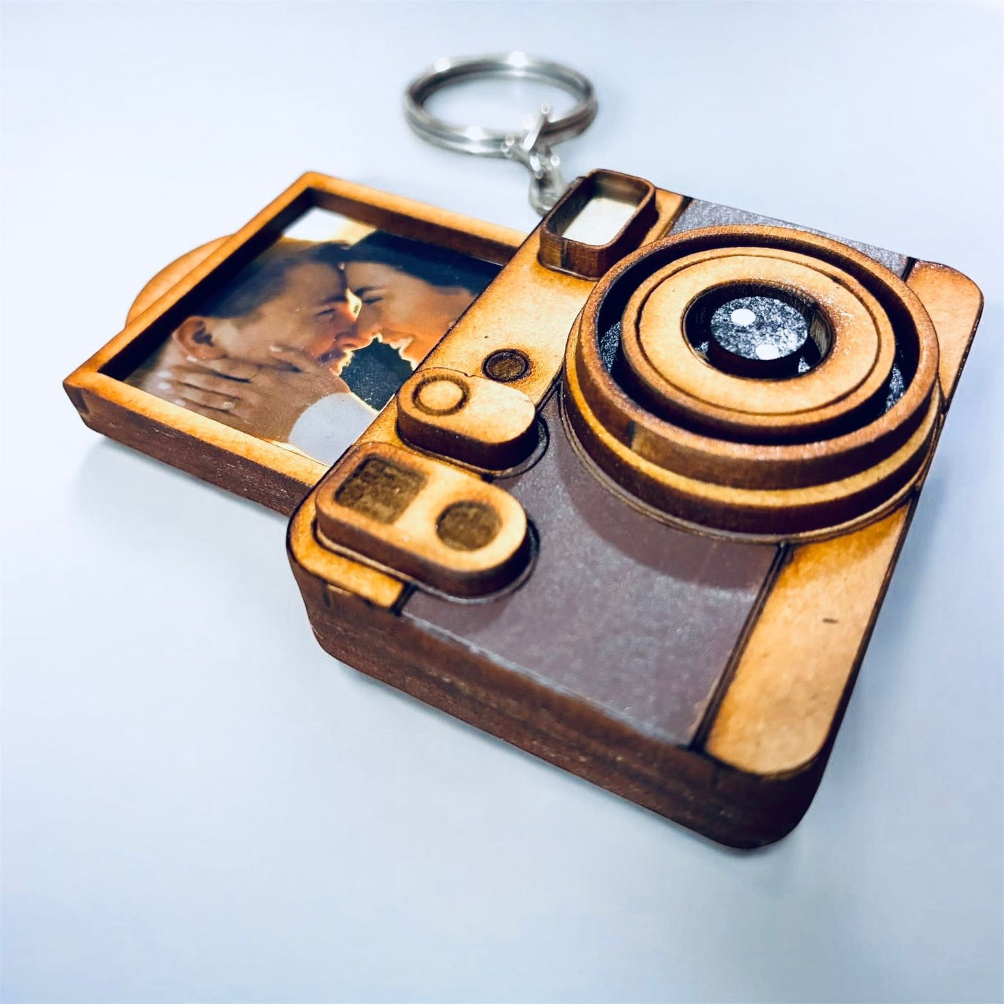 llavero  Tipo Cámara con Foto Sorpresa Personalizada