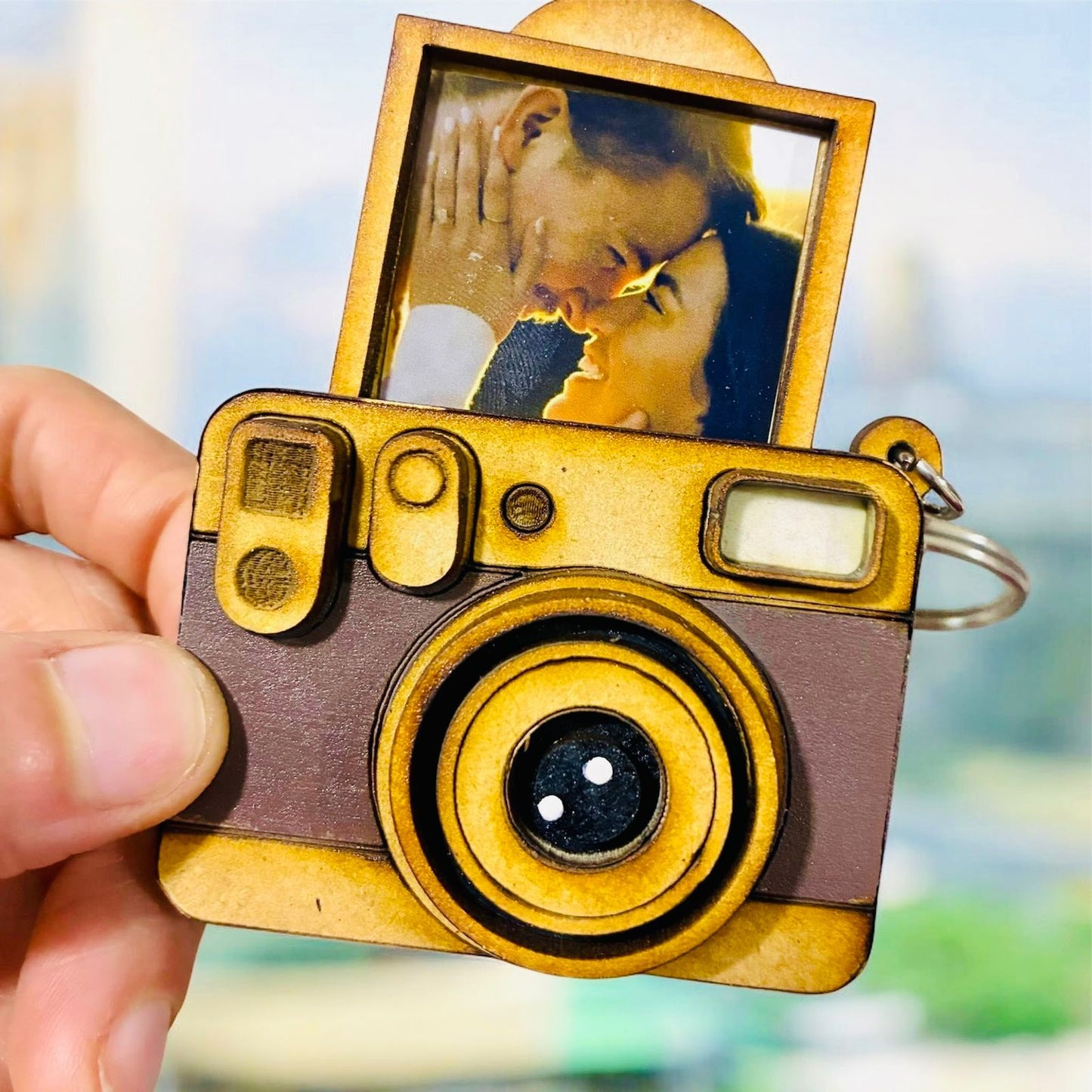 llavero  Tipo Cámara con Foto Sorpresa Personalizada