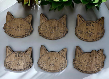 Posavasos en forma de Gato